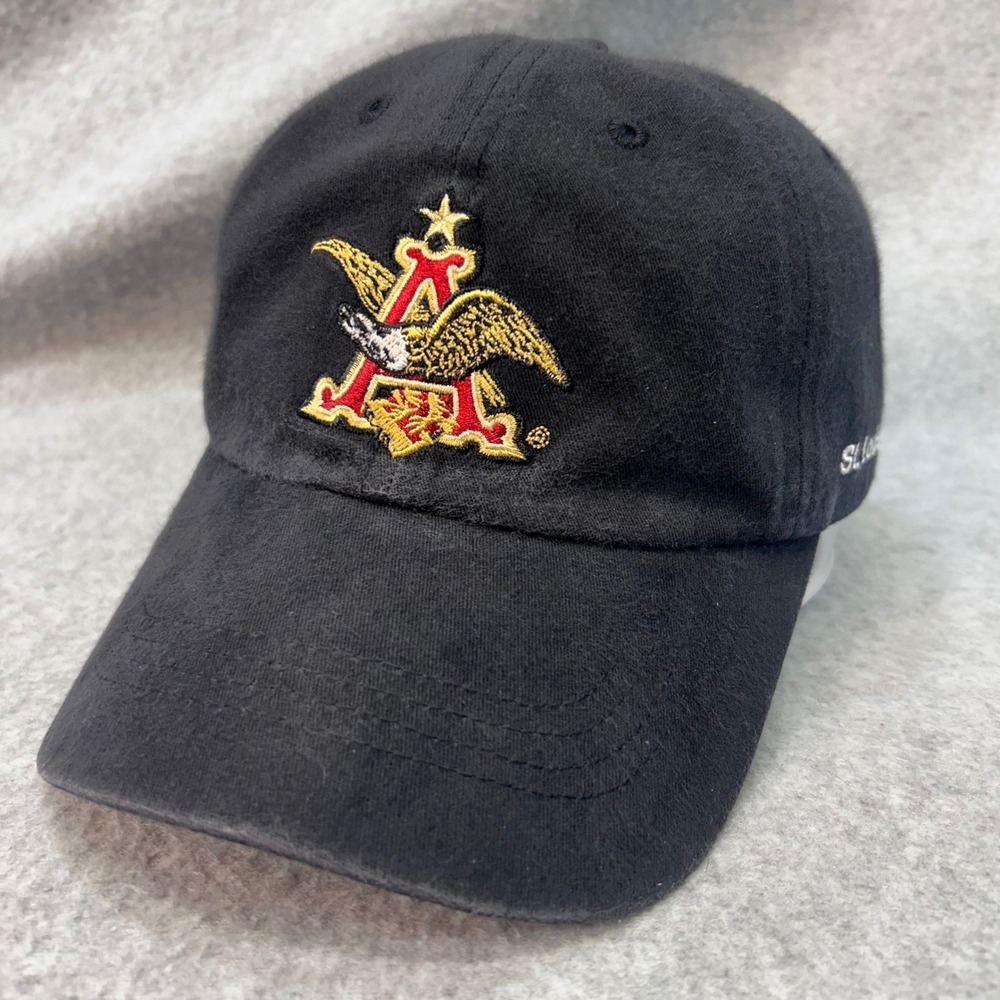 Anheuser-Busch Eagle Logo Mens Black Hat St. Louis MO OSFA